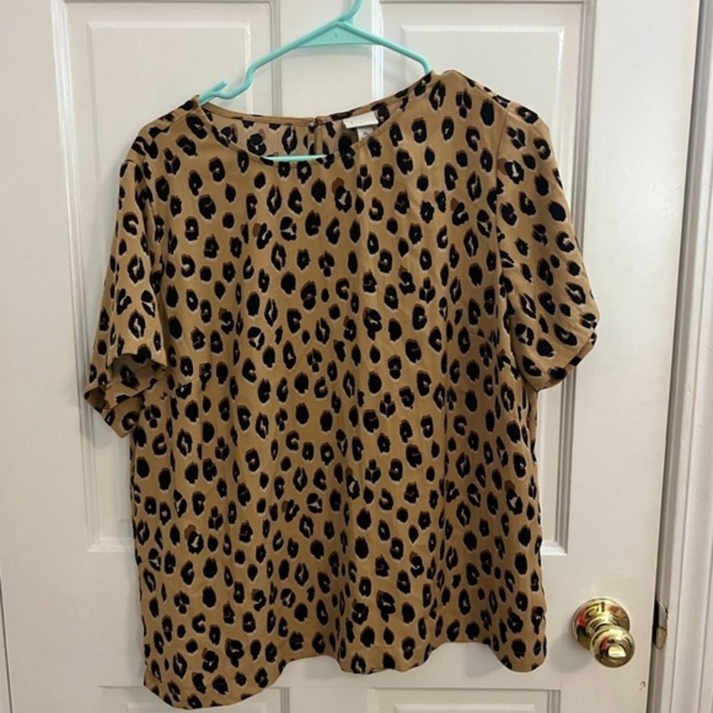 Women’s animal print blouse. A new day. Size XL.